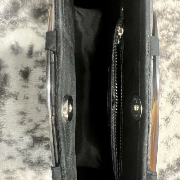 Chic Black and Gold Mosaic Clutch - Picture 2 of 3